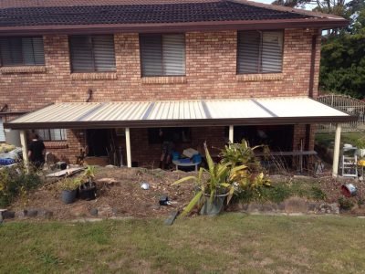 back of house before